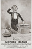 Advertisement for Monkey Brand metal cleaner in the March 1907 edition of The Graphic, a weekly illustrated newspaper, published in London from 1869 to 1932. Poster Print by Ken Welsh (11 x 17)