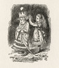 Alice and the White Queen.  Illustration by Sir John Tenniel, (1820 - 1914).  From the book Through the Looking Glass and What Alice Found There, by Lewis Carroll, published London, 1912. Poster Print by Ken Welsh (13 x 14)