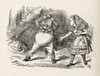 Alice and Tweedledum.  Illustration by Sir John Tenniel, (1820 - 1914).  From the book Through the Looking Glass and What Alice Found There, by Lewis Carroll, published London, 1912. Poster Print by Ken Welsh (17 x 13)