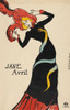 Jane Avril poster by Henri de Toulouse-Lautrec.  Henri de Toulouse-Lautrec, French artist, 1864-1901.  French Can-can dancer Jane Avril, 1868-1943. Poster Print by Ken Welsh (11 x 18)