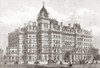 The Langham Hotel, Portland Place, London, England, seen here in 1865. From The Illustrated London News, published 1865. Poster Print by Ken Welsh (18 x 12)