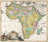Map of Africa dating from the late 17th century published by Carel Allard, 1648 - 1709. Poster Print by Ken Welsh (15 x 13)