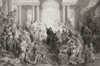 Christ's Entry into Jerusalem. After a 19th century engraving by Frank Hunter Potter from a work by Gustave Dore. Poster Print by Ken Welsh (18 x 12)