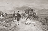 An attack on a coach, mid 17th century.  From La Ilustracion Artistica, published 1887. Poster Print by Ken Welsh (17 x 11)