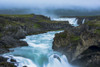 Gullfoss waterfall, on the Hvita River; Iceland Poster Print by Michael Melford (17 x 11)