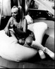 Emma Bunton As Baby Spice In Bean Bag Chair Black And White Photo Print (8 x 10)