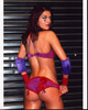 Adrianne Curry In Red And Purple Skater Lingerie Outfit Photo Print (8 x 10)