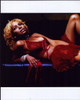 Paula Jai Parker Laying In Red Lingerie Photo Print