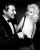 Liberace And Jayne Mansfield Looking Over Shoulder Black And White Photo Print (8 x 10)