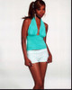Brandy In Aqua Halter Top And White Shorts Photo Print (8 x 10)