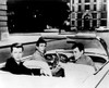 Edd Byrnes, Efrem Zimbalist Jr. And Roger Smith In Convertible For 77 Sunset Strip Black And White Photo Print (8 x 10)