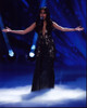 Sonika Vaid On Stage In Black And Sheer Dress Photo Print (8 x 10)