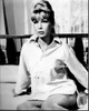 Barbara Eden In Button Down On Bed Black And White Photo Print (8 x 10)