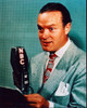 Bob Hope In Gray Suit With Nbc Microphone Photo Print (8 x 10)