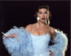 Brooke Shields In Blue Feather Boa With Cigarette Photo Print