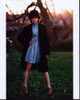 Paris Berelc In Blue Dress And Black Coat Photo Print (8 x 10)