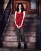 Meera Rohit Kumbhani In Red Lace Top On Steps Photo Print (8 x 10)