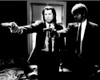 John Travolta And Samuel L. Jackson In Pulp Fiction Black And White Photo Print (8 x 10)