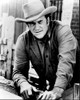 James Arness On Set Of Gunsmoke Black And White Photo Print (8 x 10)