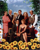 Dharma & Greg Cast With Flowers Photo Print