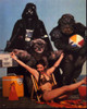 Carrie Fisher As Princess Leia With Darth Vader, Ewok And Gamorrean On Beach For Star Wars: Episode Vi - Return Of The Jedi Photo Print (8 x 10)