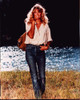 Farrah Fawcett Walking In Field Near Stream Photo Print (8 x 10)