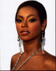 Beyonce Close Up In Long Silver Earrings And Necklace Photo Print (8 x 10)