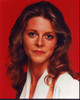 Lindsay Wagner Headshot In White Top And Red Background Photo Print (8 x 10)