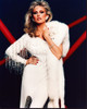 Morgan Fairchild In White Dress With Diamonds And Fur Photo Print (8 x 10)