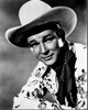 Roy Rogers Headshot In Floral Shirt Black And White Photo Print (8 x 10)