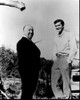 Alfred Hitchcock And Anthony Perkins On Set Of Psycho Black And White Photo Print (8 x 10)
