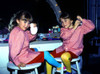 The Olsen Twins (Mary-Kate and Ashley Olsen) on the set of the taping of their Video, Hollywood, CA, 1993. *EXCLUSIVE* ph: Ron Wolfson / (Olsen Twins 24) Poster