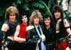 Bon Jovi outside the stage of the TV Show "Solid Gold�, 1982. *exclusive* ph: Ron Wolfson / (Bon Jovi 1) Poster