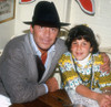 Paul Anka and daughter 1984, Photo by John Barrett (Paul Anka4938a) Poster