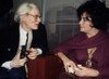 Andy Warhol & Liz Taylor 1978. Photo by Adam Scull (Warhol Taylor3742) Poster