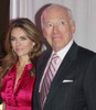 Elizabeth Hurley, Ronald Lauder, 2008, Photo by Adam Scull (Hurley Lauder4833) Poster