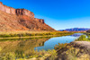 Sandy beach river access. Colorado River- Moab- Utah. Poster Print - William Perry
