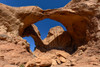 USA-Utah. Double Arch-Arches National Park near Moab Poster Print - Howie Garber