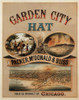 1878 Garden City Hat Poster Print - Apple Collection Vintage