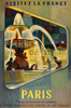 Paris Visitez La France Poster Print - Apple Collection Vintage
