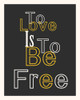 Love And Freedom Word Art Poster Print - Richard Homawoo