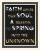 Faith Word Art-2 Poster Print - Richard Homawoo