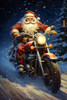 Santa Cruising 4 Poster Print - Ray Heere