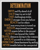Determination Word Art Poster Print - Richard Homawoo