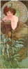 Mucha Emeraude Poster Print - Apple Collection Vintage