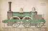 Vintage Train Poster Print - Apple Collection Vintage