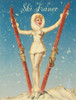 Ski France Glam Poster Print - Apple Collection Vintage