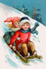 Vintage Xmas 1 Poster Print - Apple Collection Vintage