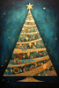 Art Deco Christmas Tree 9 Poster Print - Ray Heere