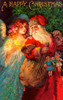 Happy Christmas Poster Print - Apple Collection Vintage